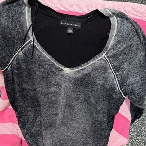 Rock & Republic Charcoal V-Neck Pullover